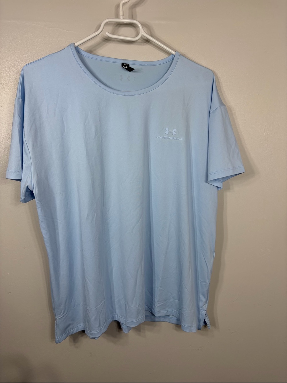 Under Armour Rush Performance T-Shirt Light Blue Men’s Large NWT
